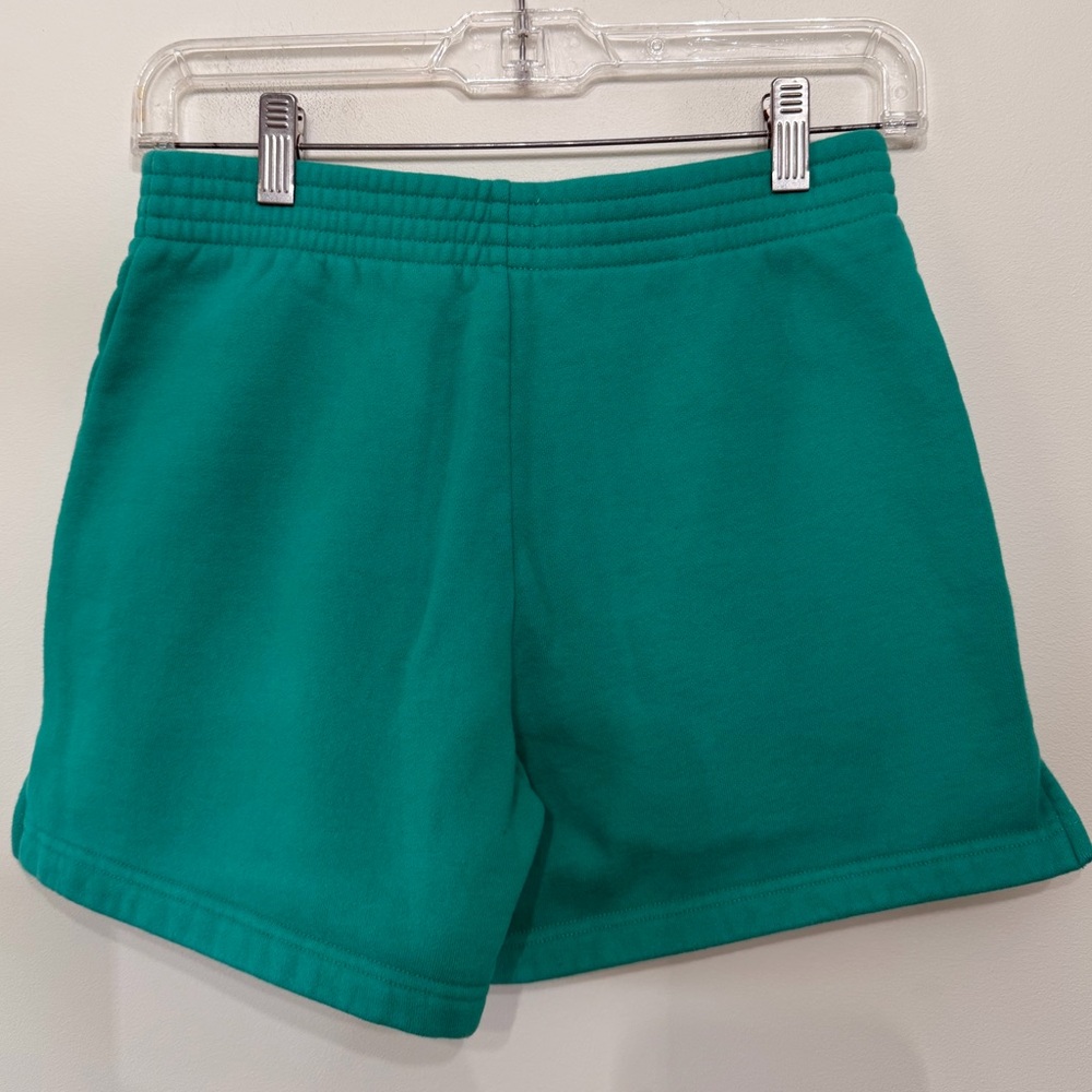 Aritzia TNA Cozy Fleece Perfect Sweatshorts Lounge Shorts Teal Women’s XS - Picture 4 of 8